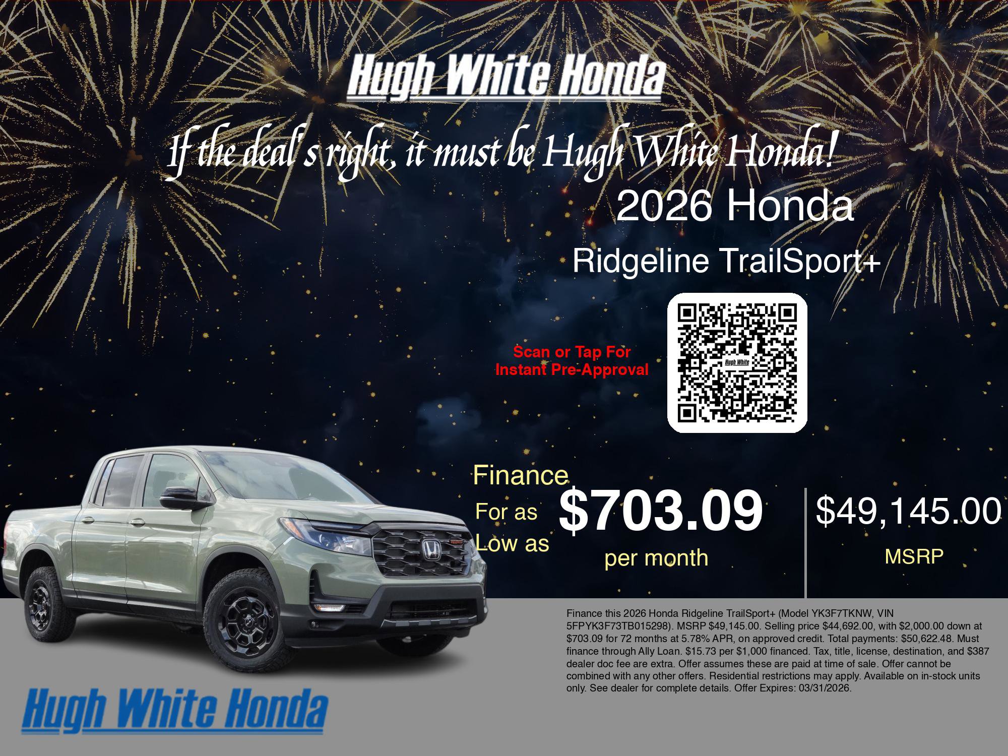 New 2026 Honda Ridgeline TrailSport+ image 7