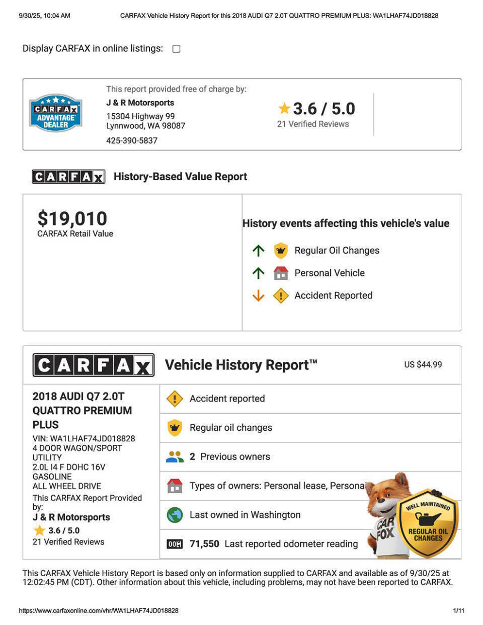 Used 2018 Audi Q7 2.0T Premium Plus w/ Premium Plus Package image 32