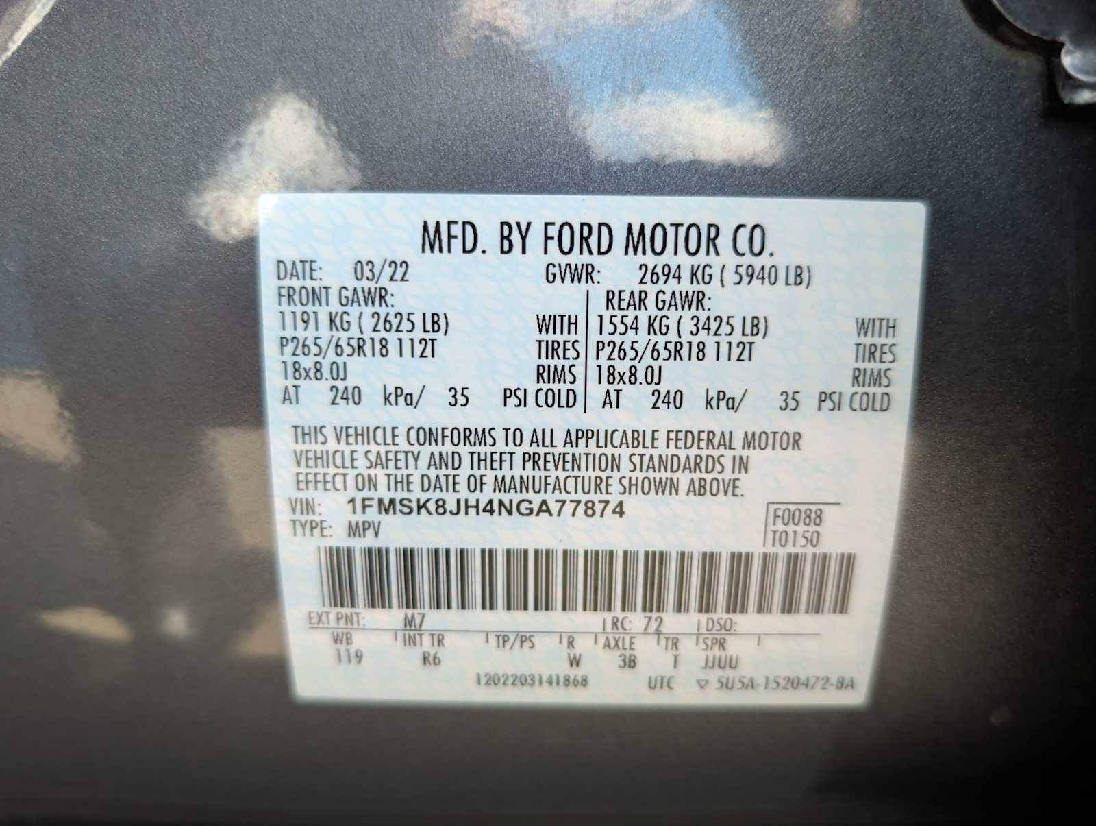 Used 2022 Ford Explorer Timberline image 28