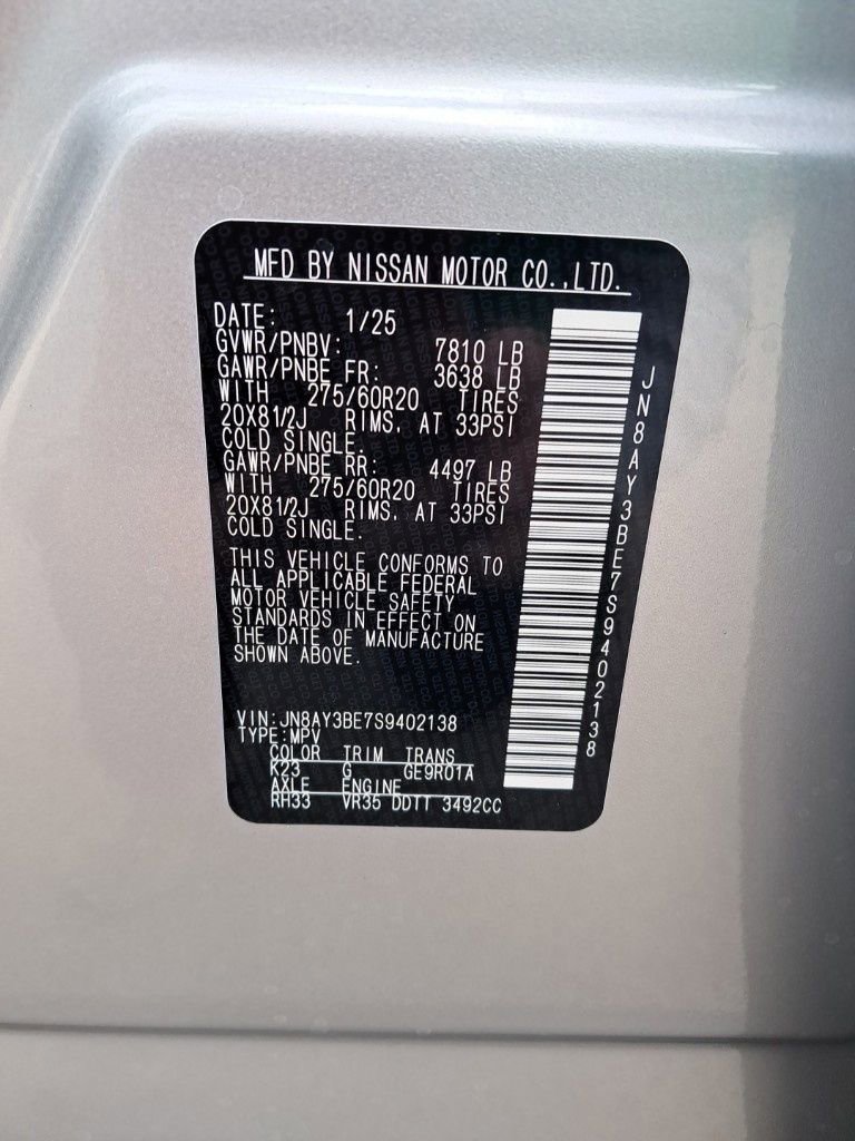 New 2025 Nissan Armada SL image 31