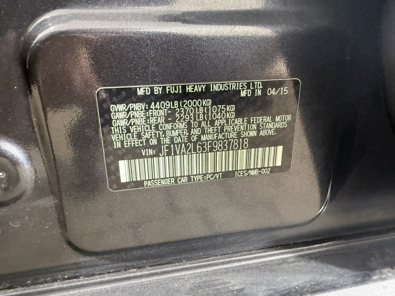 Used 2015 Subaru WRX STI w/ Popular Package #3 image 23