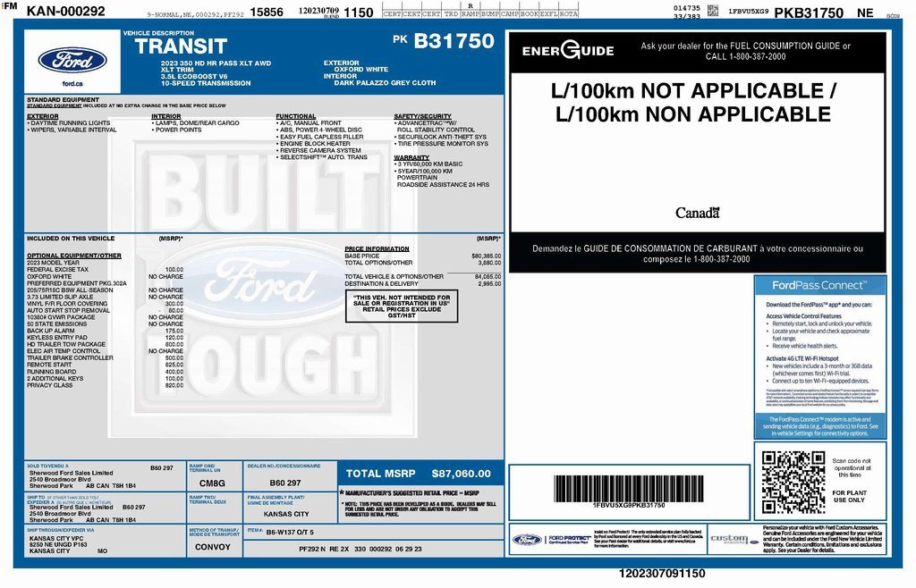 Used 2023 Ford Transit 350 XLT image 2