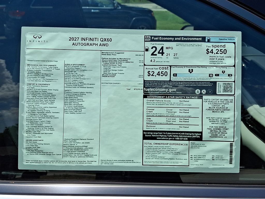 New 2027 INFINITI QX60 Autograph AWD/4WD image 18