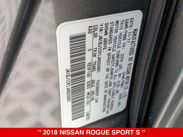 Used 2018 Nissan Rogue Sport S w/ S Appearance Package AWD/4WD image 38