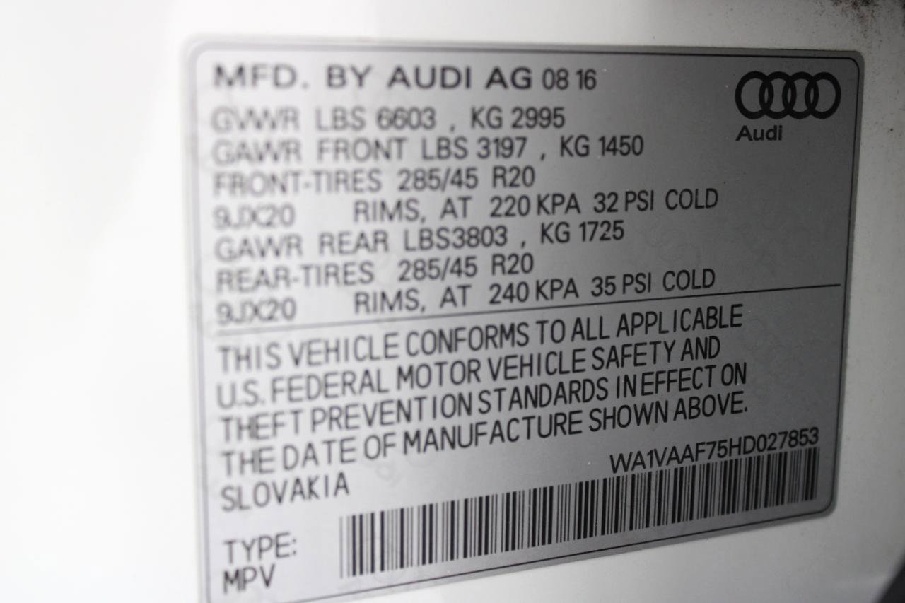 Used 2017 Audi Q7 3.0T Prestige w/ Prestige Package image 99