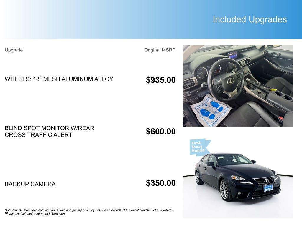 Used 2015 Lexus IS 250 image 5