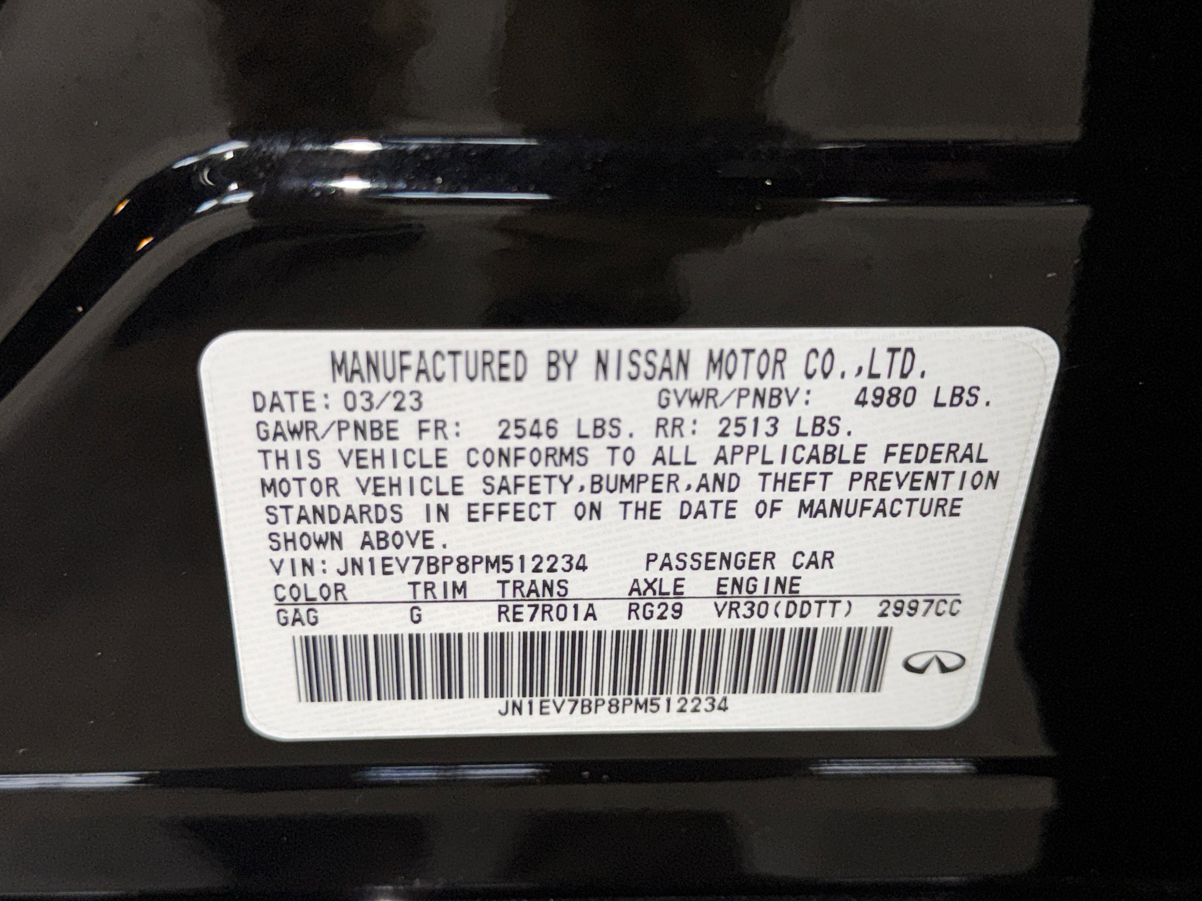 Used 2023 INFINITI Q50 Luxe w/ Cargo Package image 37