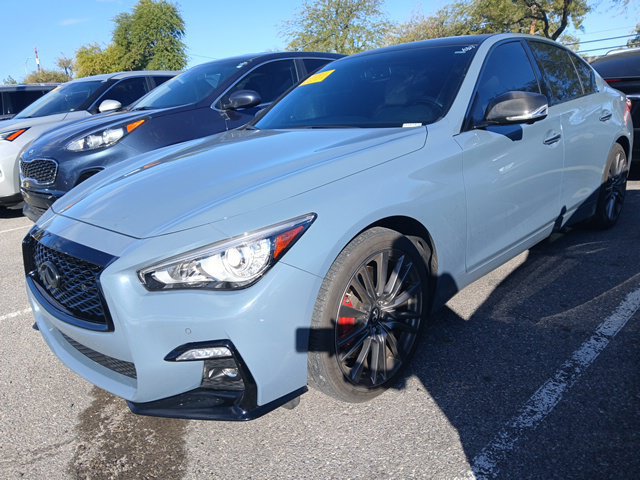 Used 2021 INFINITI Q50 Red Sport 400 w/ Carbon Fiber Package AWD/4WD image 2