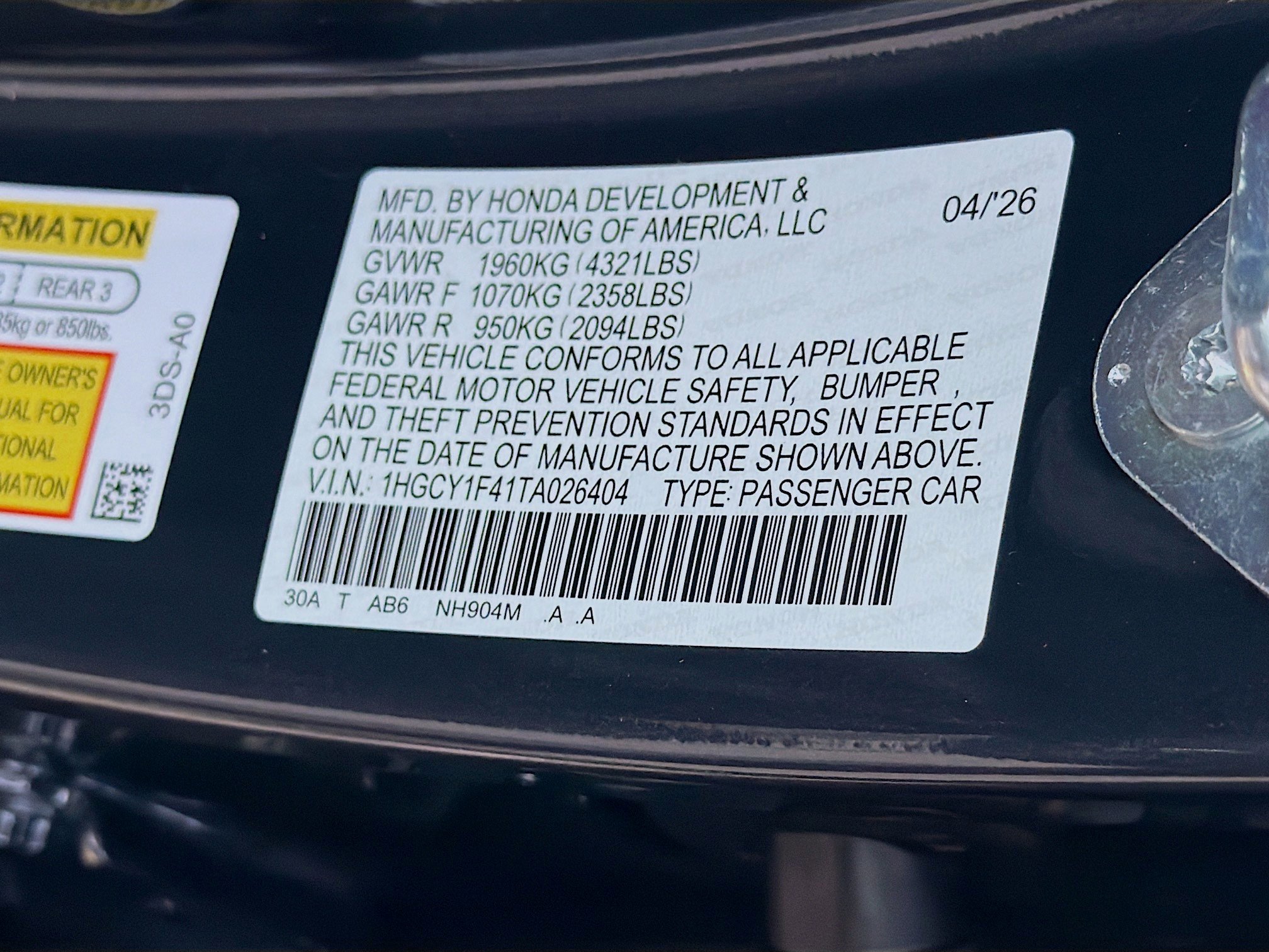New 2026 Honda Accord SE image 28