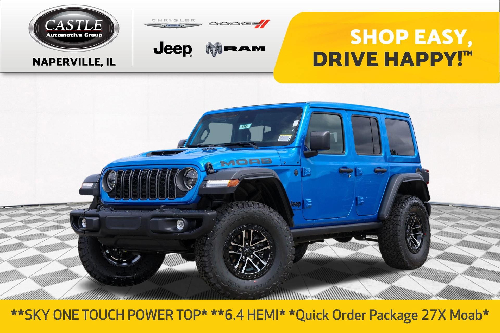 New 2026 Jeep Wrangler Unlimited Rubicon 392 w/ Quick Order Package 27X Moab