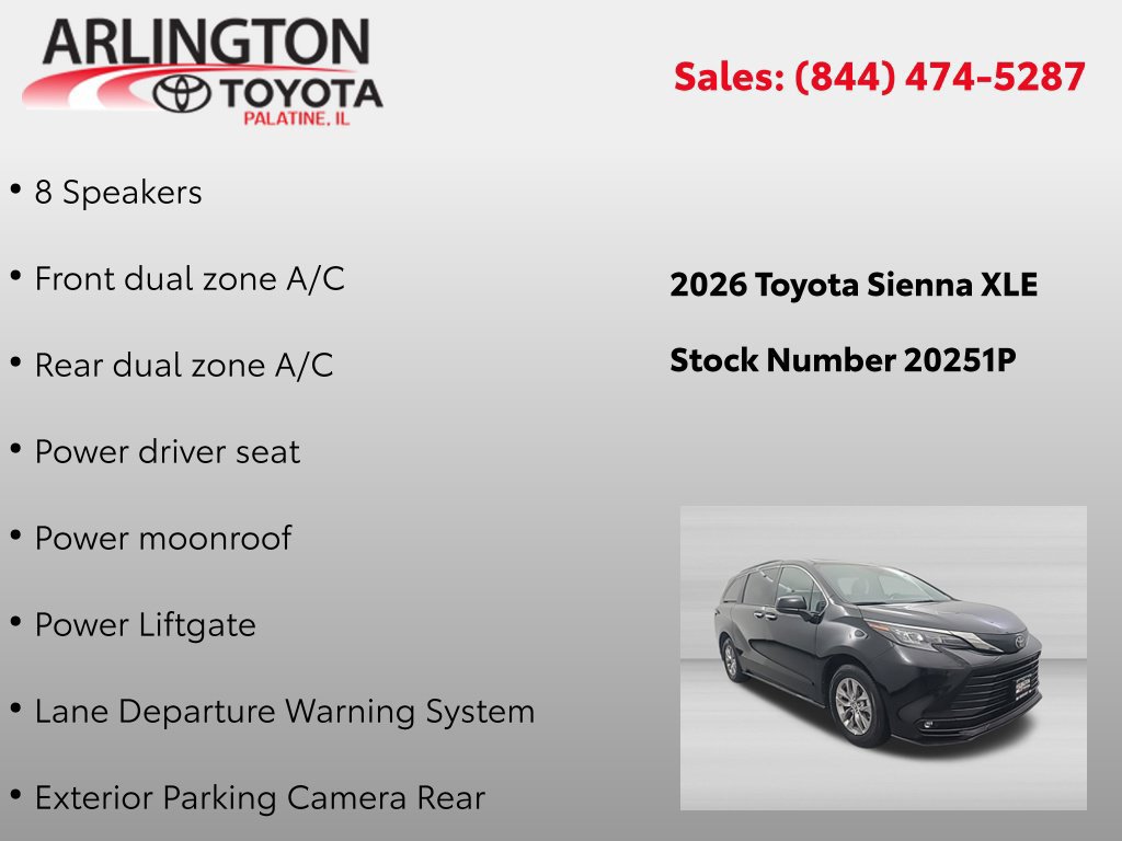Used 2026 Toyota Sienna XLE FWD image 4