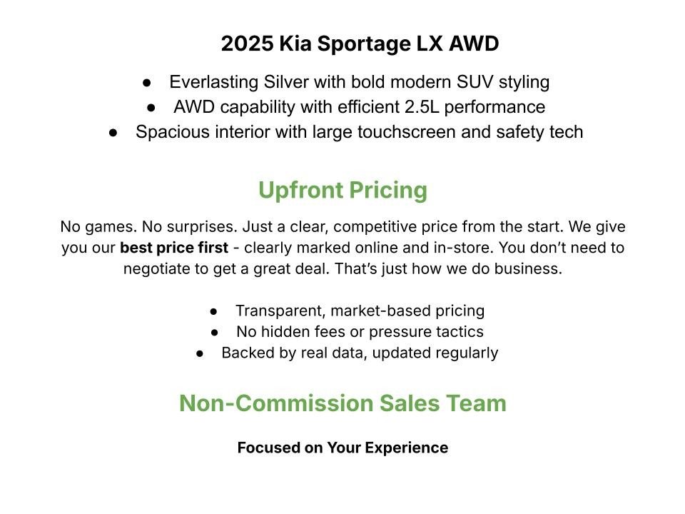 Used 2025 Kia Sportage LX AWD/4WD image 3