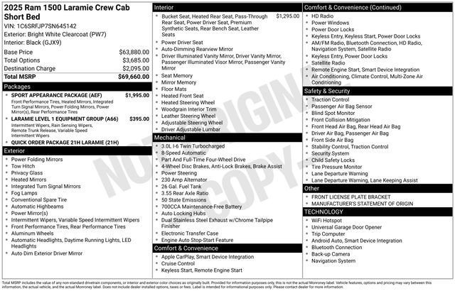 Used 2025 RAM 1500 Laramie w/ Sport Appearance Package image 6