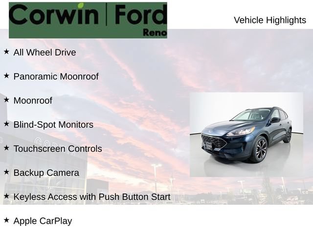 Certified 2022 Ford Escape SE w/ SE Sport Appearance Package AWD/4WD image 7
