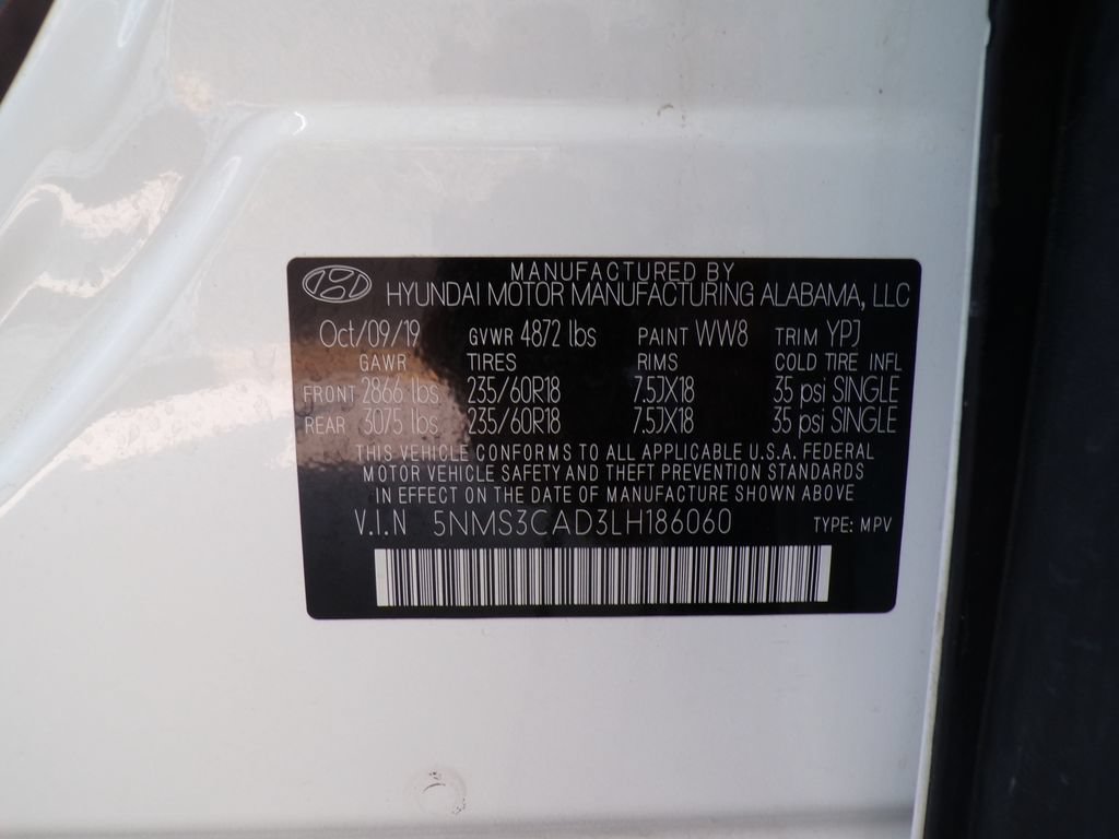 Used 2020 Hyundai Santa Fe SEL w/ Convenience Package AWD/4WD image 35