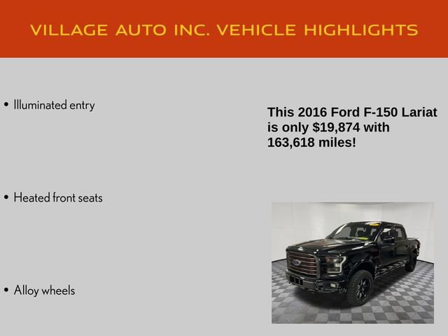 Used 2016 Ford F150 Lariat w/ Equipment Group 502A Luxury image 35