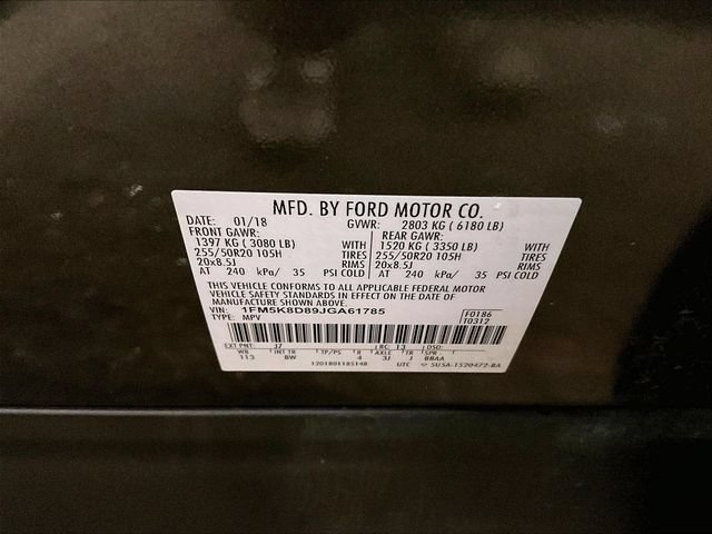 Used 2018 Ford Explorer XLT w/ Equipment Group 202A AWD/4WD image 35