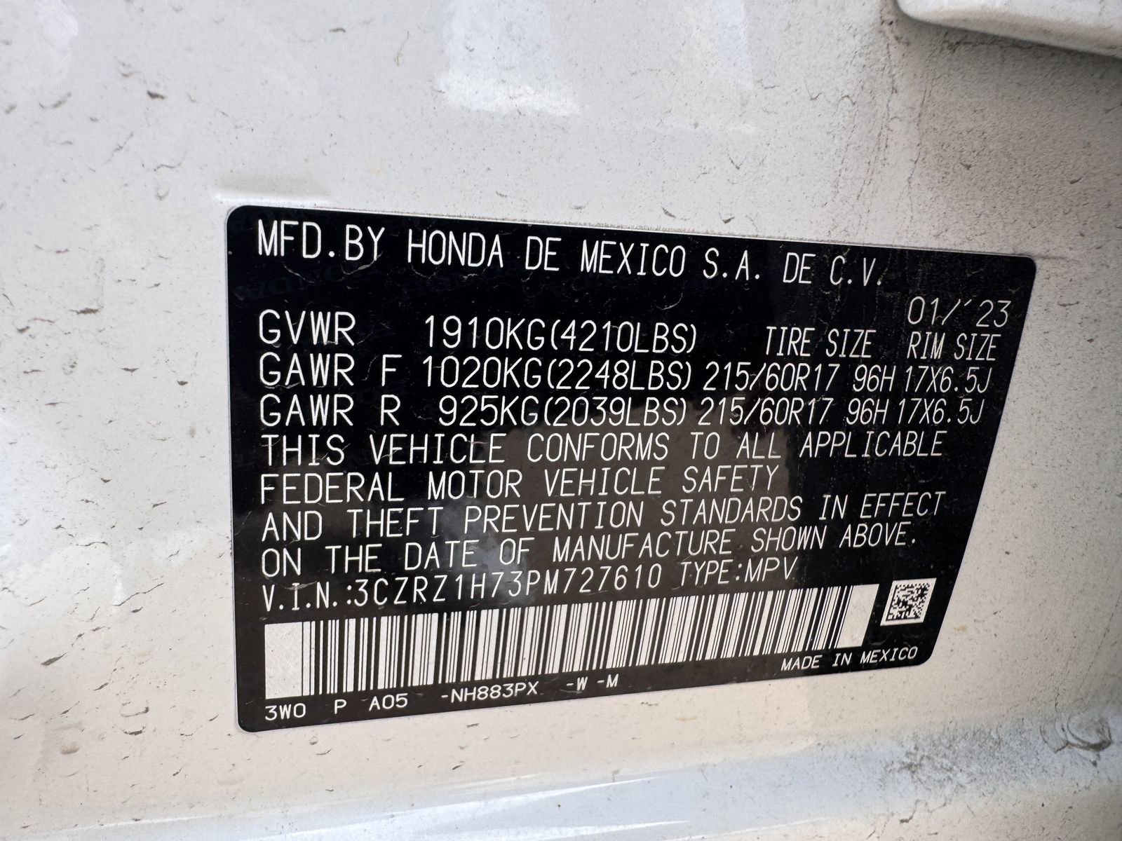 Used 2023 Honda HR-V EX-L image 30