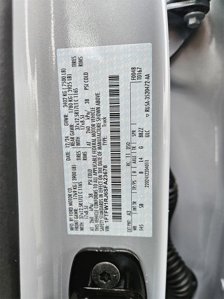 Used 2025 Ford F150 Raptor w/ Equipment Group 803A Raptor R image 31