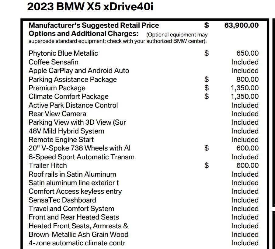Used 2023 BMW X5 xDrive40i w/ Premium Package AWD/4WD image 19