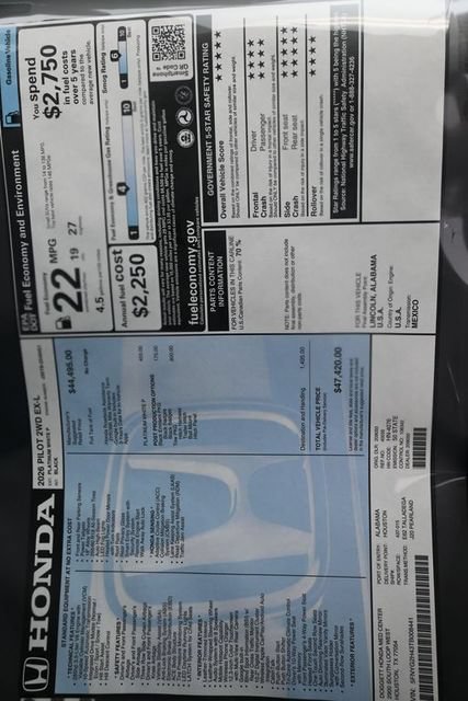 New 2026 Honda Pilot EX-L image 24