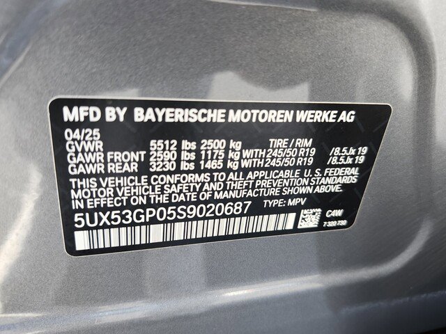 Certified 2025 BMW X3 xDrive30i w/ Premium Package image 30