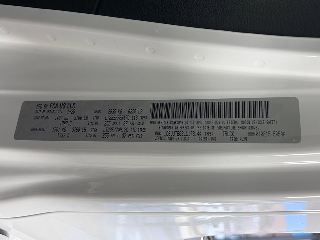 Used 2020 Jeep Gladiator Rubicon w/ Dual Top Group image 9