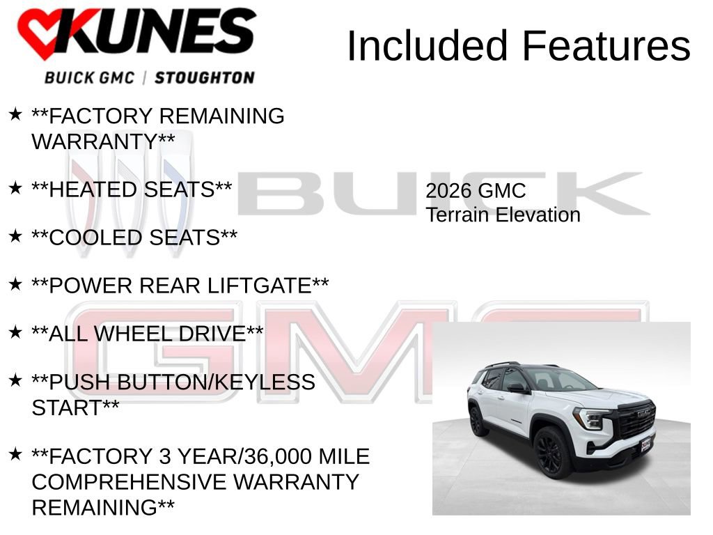 New 2026 GMC Terrain Elevation w/ Elevation Premium Package image 3