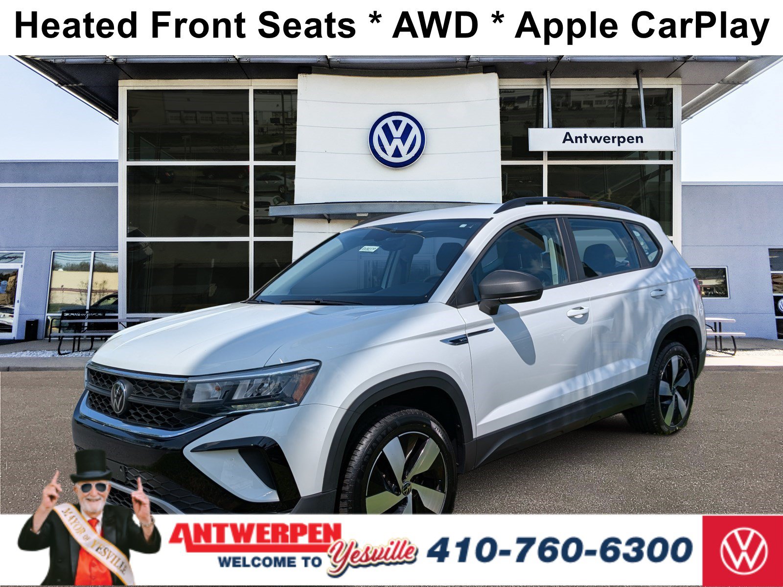 Used 2023 Volkswagen Taos S w/ Driver Assistance Package AWD/4WD image 1
