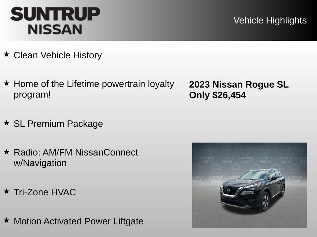 Used 2023 Nissan Rogue SL w/ SL Premium Package AWD/4WD image 8