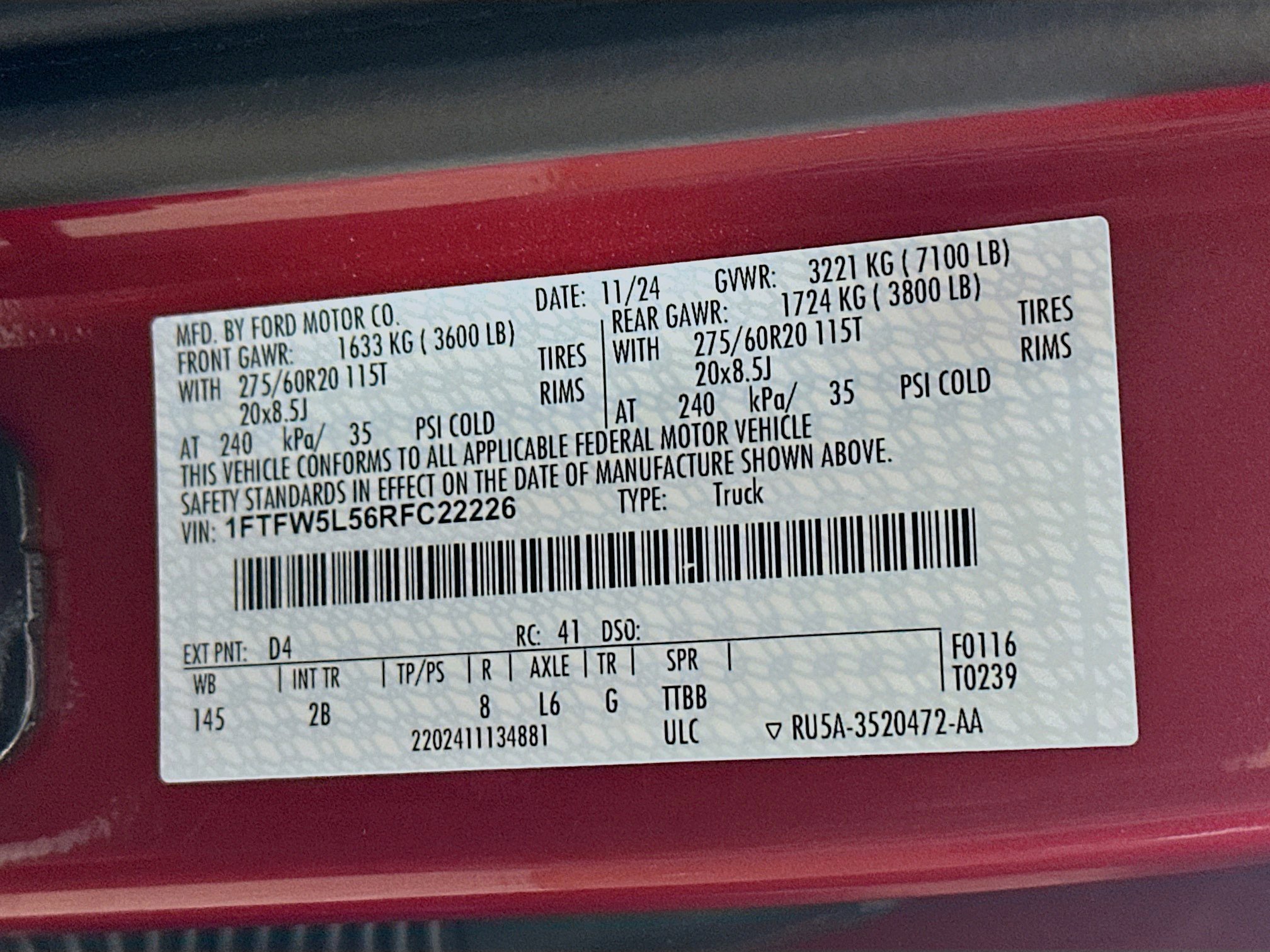 Used 2024 Ford F150 Lariat w/ Equipment Group 502A High image 31