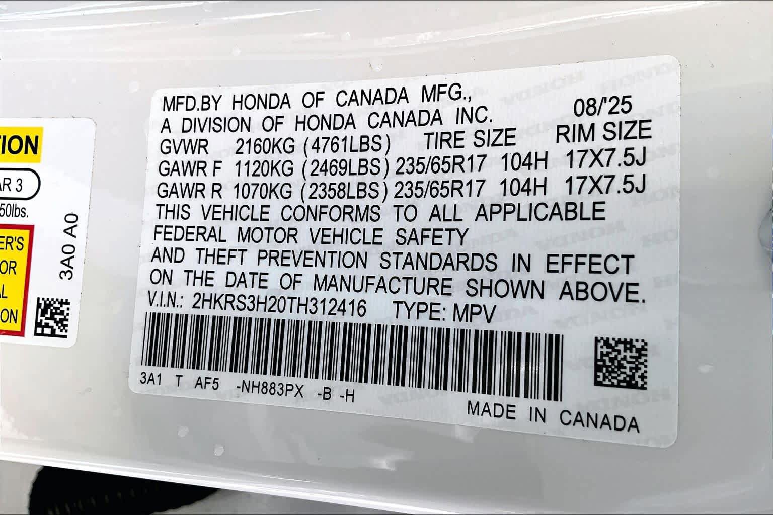 Certified 2026 Honda CR-V LX image 64