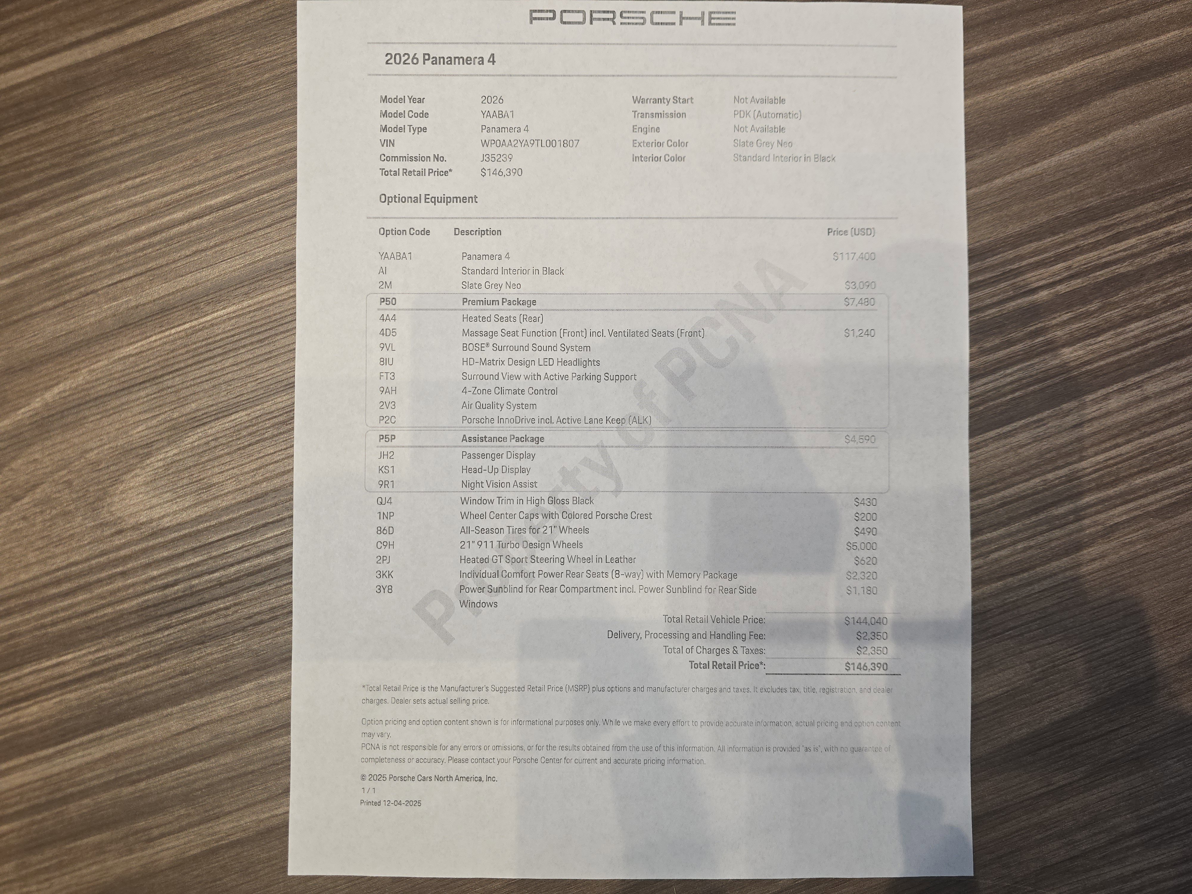 New 2026 Porsche Panamera 4 image 28