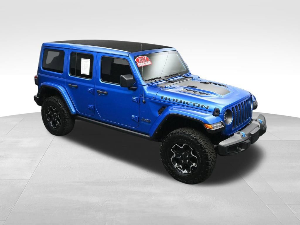 Used 2021 Jeep Wrangler Unlimited Rubicon 4xe w/ Cold Weather Group AWD/4WD image 41