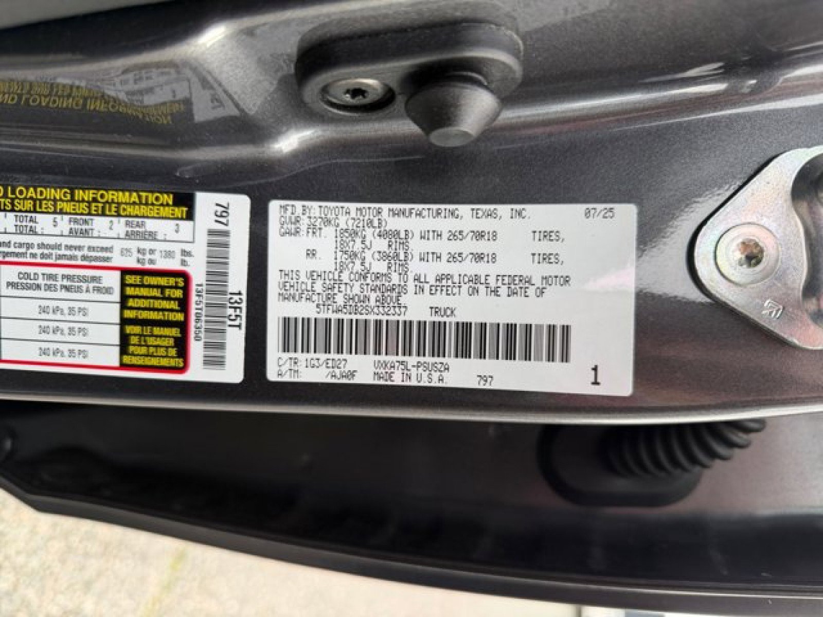 Used 2025 Toyota Tundra SR5 w/ TRD Rally Package image 21