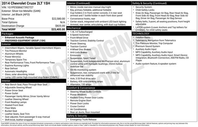 Used 2014 Chevrolet Cruze LT FWD image 5
