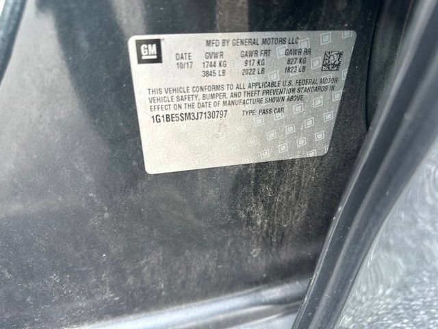 Used 2018 Chevrolet Cruze LT w/ Convenience Package FWD image 16