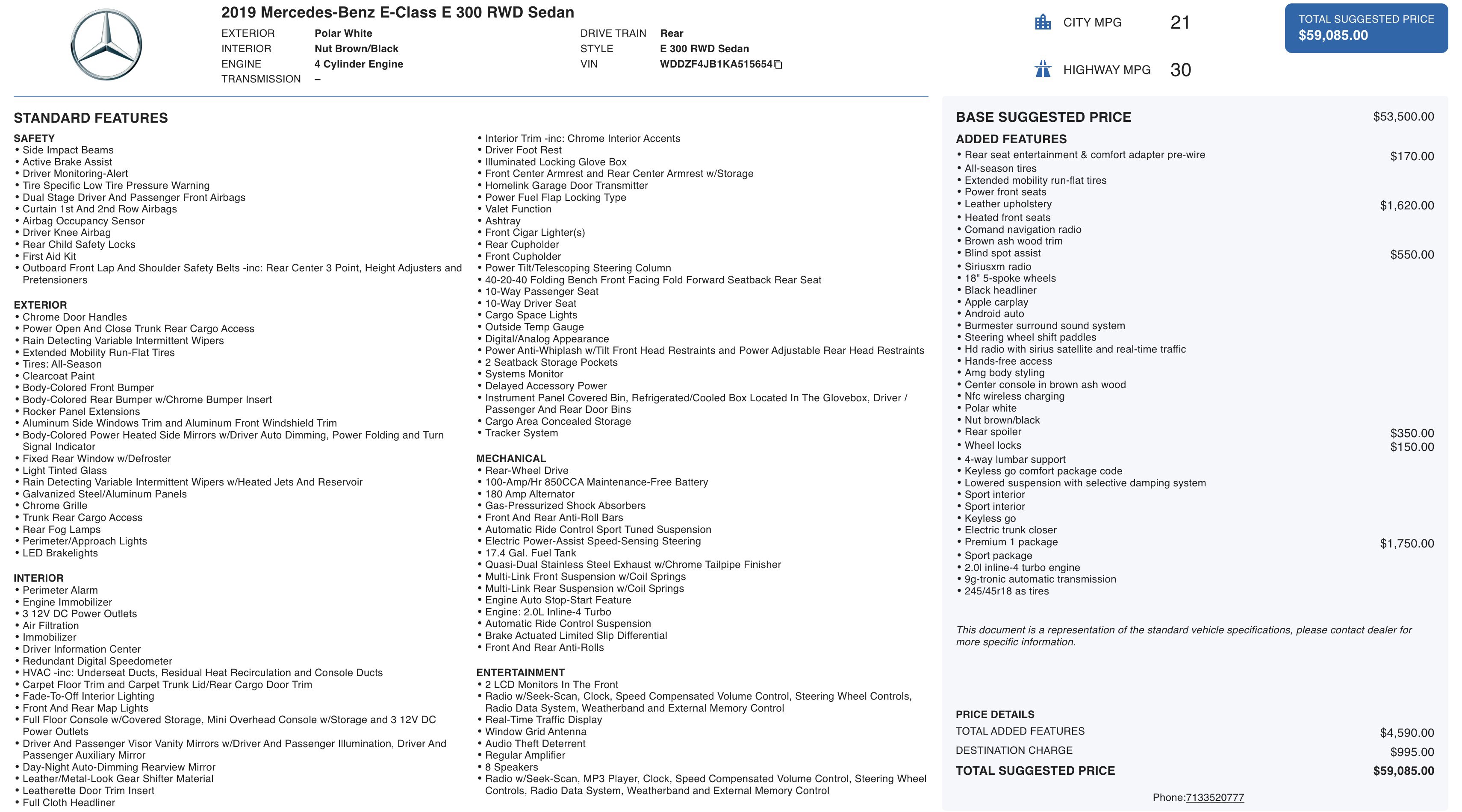 Used 2019 Mercedes-Benz E 300 image 4