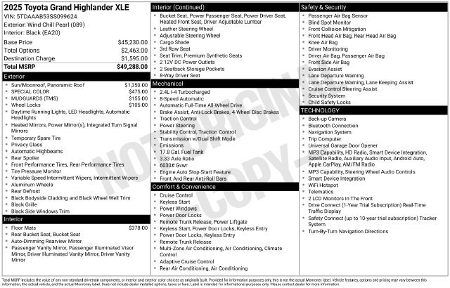Certified 2025 Toyota Grand Highlander AWD image 10