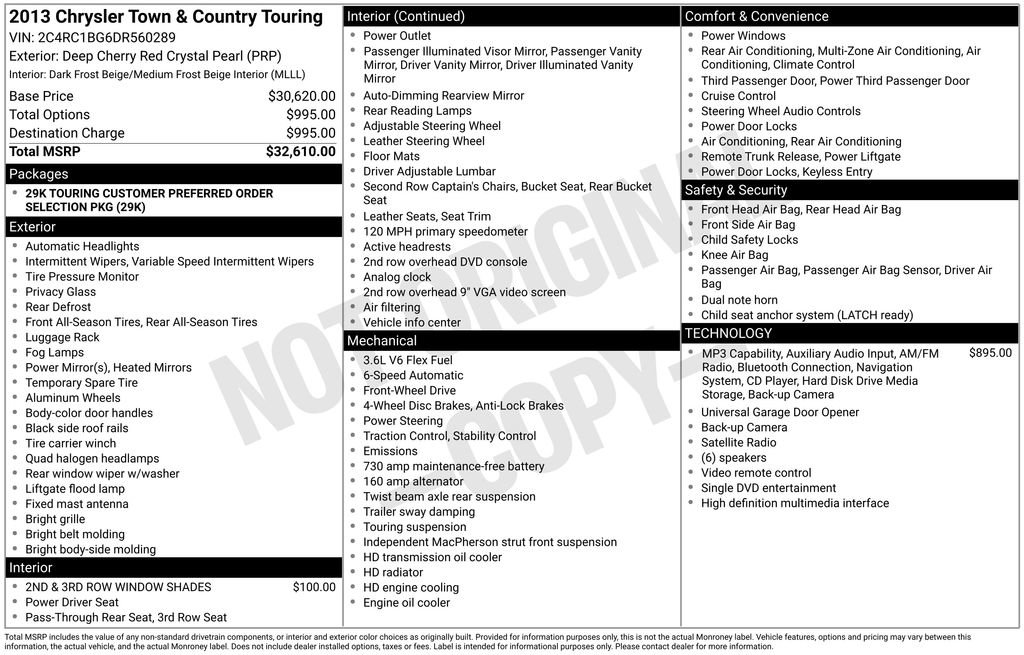 Used 2013 Chrysler Town & Country Touring image 12