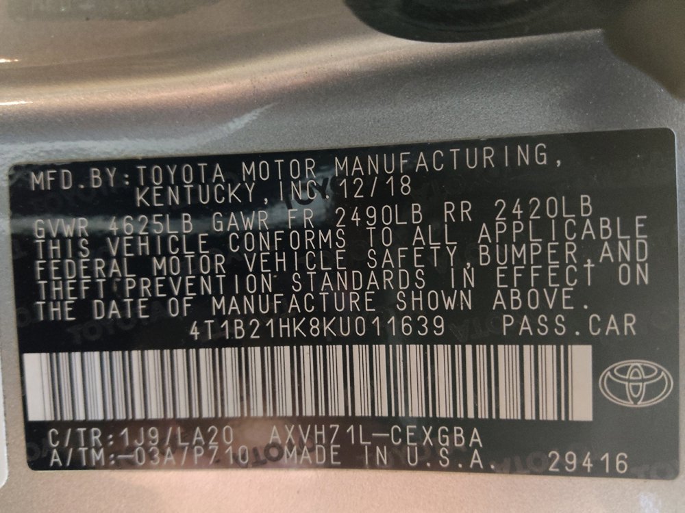 Used 2019 Toyota Camry XLE w/ Driver Assist Package image 33