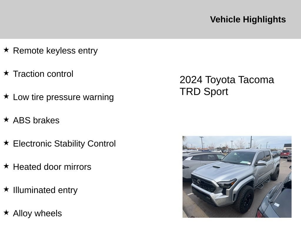 Used 2024 Toyota Tacoma TRD Sport video 2