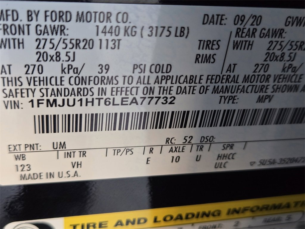 Used 2020 Ford Expedition XLT w/ Black Accent Package image 33