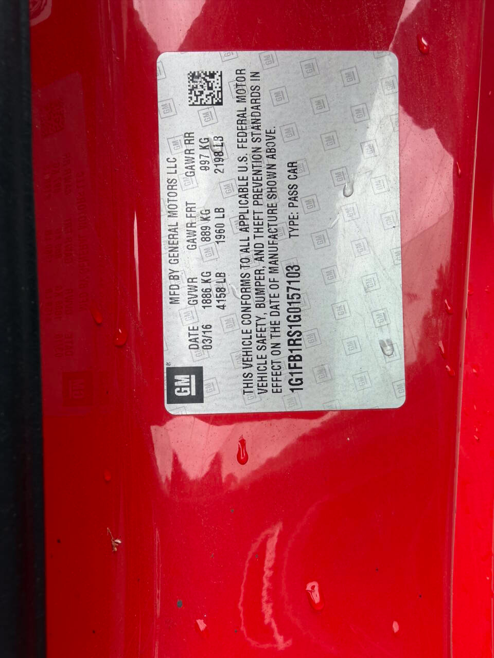 Used 2016 Chevrolet Camaro LT RWD image 12