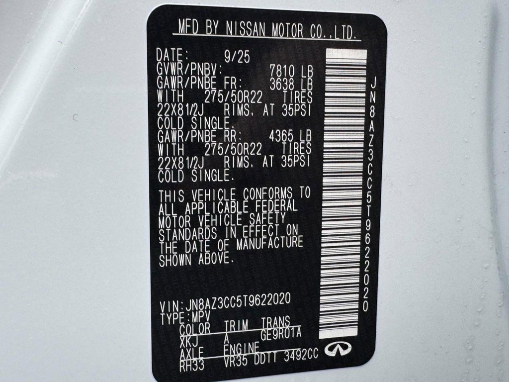 New 2026 INFINITI QX80 Autograph w/ Premium Cargo Package image 18