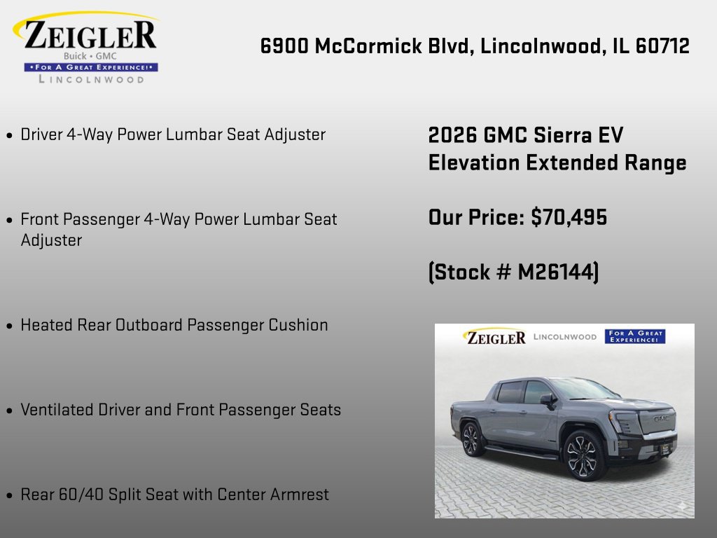 New 2026 GMC Sierra EV Elevation w/ Premium Package AWD/4WD image 30