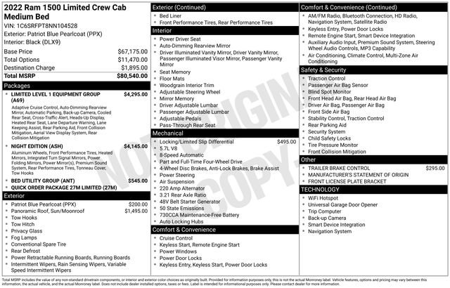 Used 2022 RAM 1500 Limited AWD/4WD image 5