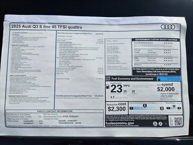 New 2025 Audi Q3 2.0T Premium AWD/4WD image 17