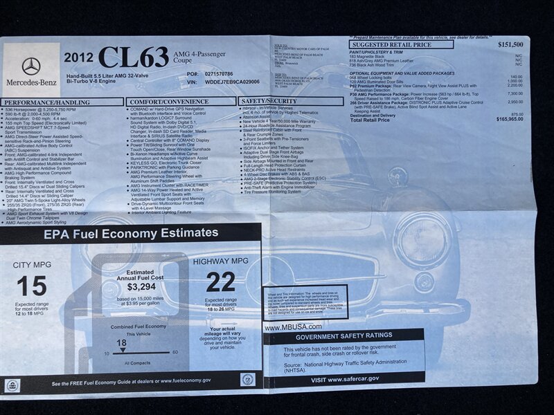 Used 2012 Mercedes-Benz CL 63 AMG image 36