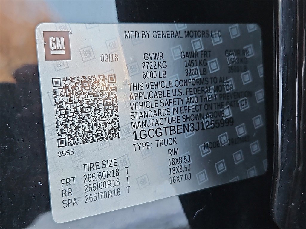 Used 2018 Chevrolet Colorado W/T w/ Custom Special Edition image 28